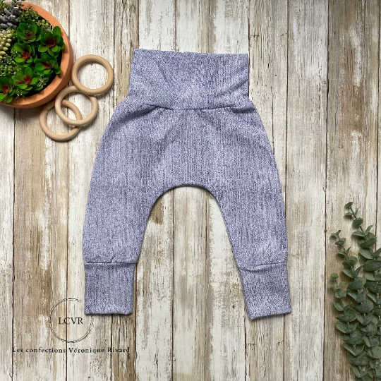 Pantalon Faux Jeans Gris Pâle prêt à partir