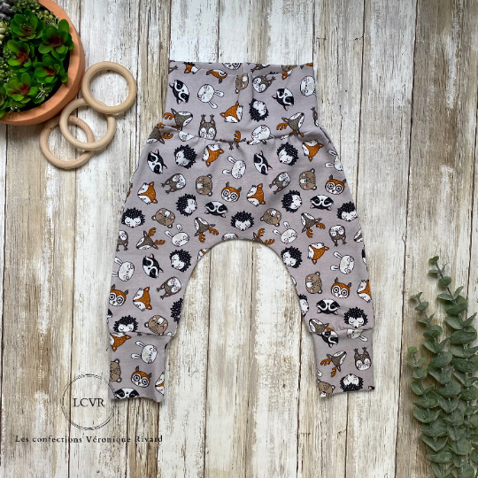 Pantalon Les petits animaux de la forêt prêt à partir