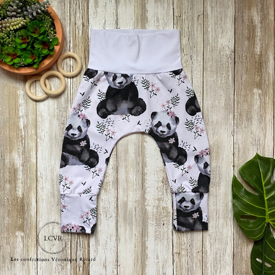 Pantalon Panda Rose Pâle