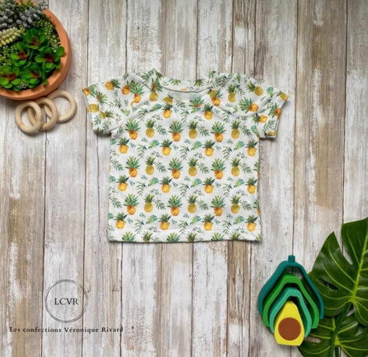 T-shirt évolutif Ananas