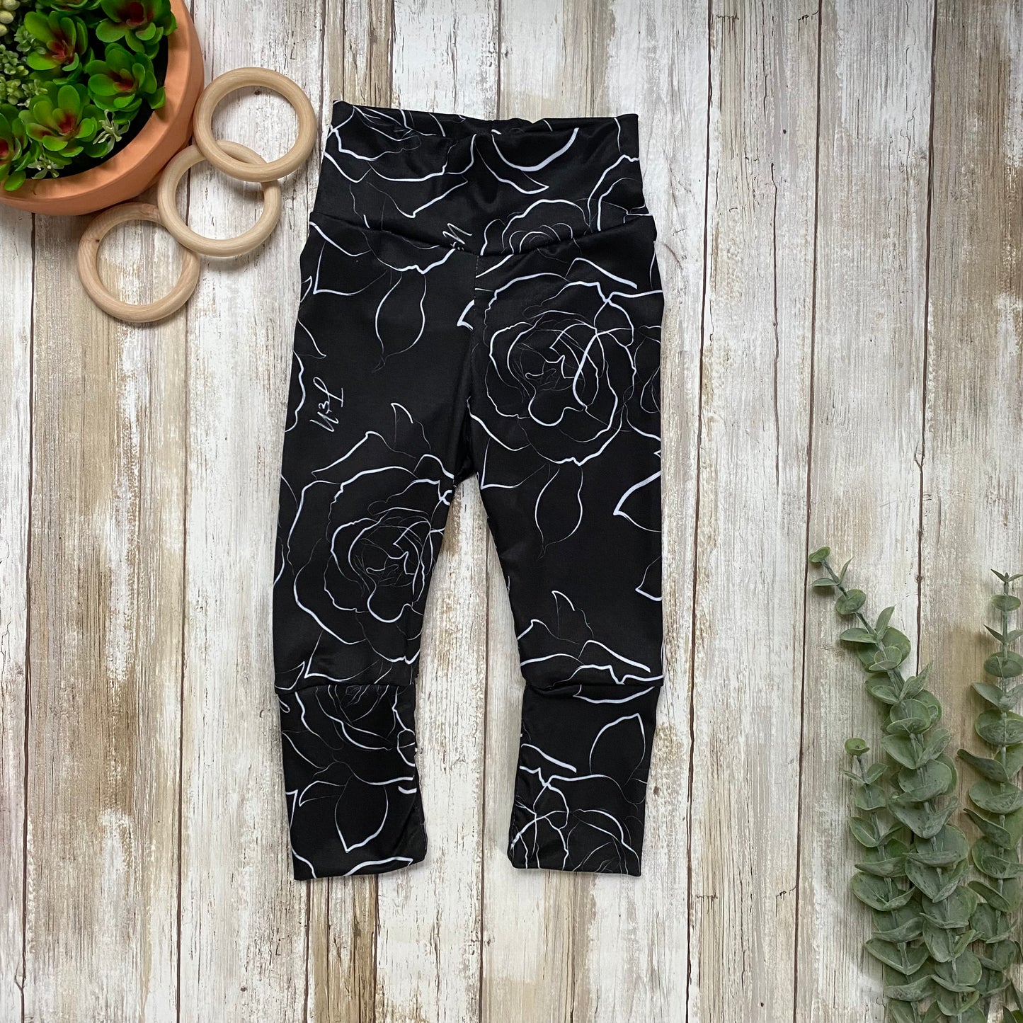 Leggings évolutifs Noirs/Blancs prêt à partir