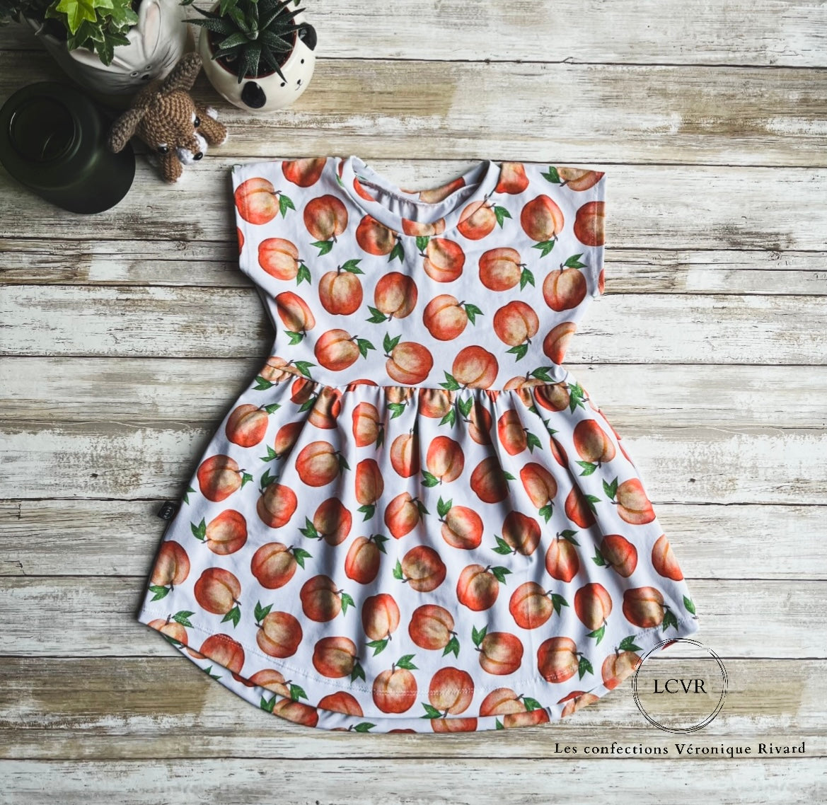 Robe fleurs Petites pêches