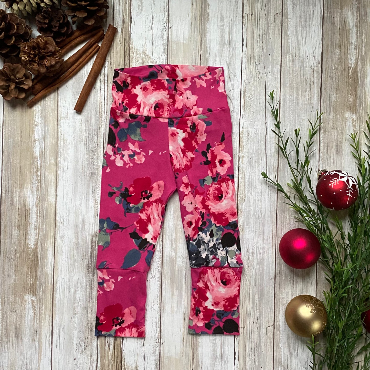 Leggings évolutifs Fleuris Roses