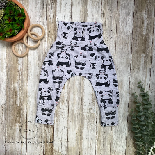 Pantalon Petit Panda prêt à partir